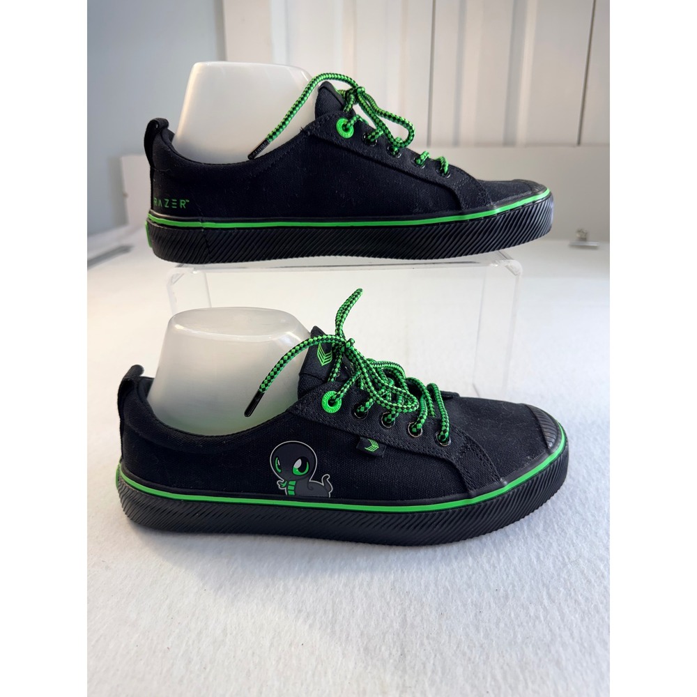 Cariuma x Razer Sneki Snek OCA Low Sneakers Black Green Women 9 Men 7.5